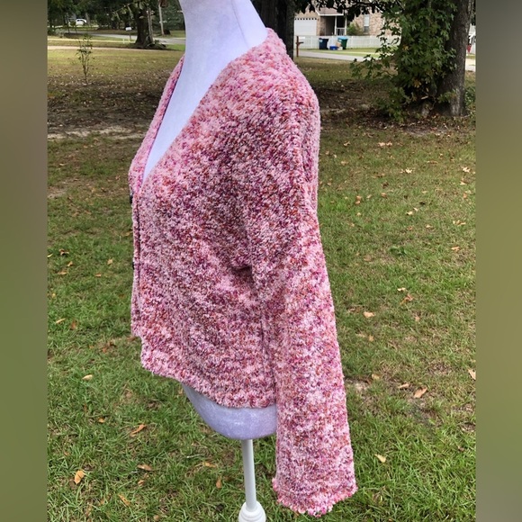 Pink Crop Sweater Cardigan from Eyeshadow Size XL - Picture 5 of 7